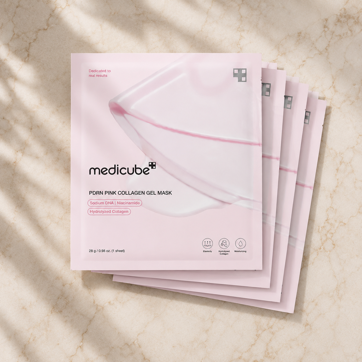 PDRN Pink Collagen Gel Masks 4pc